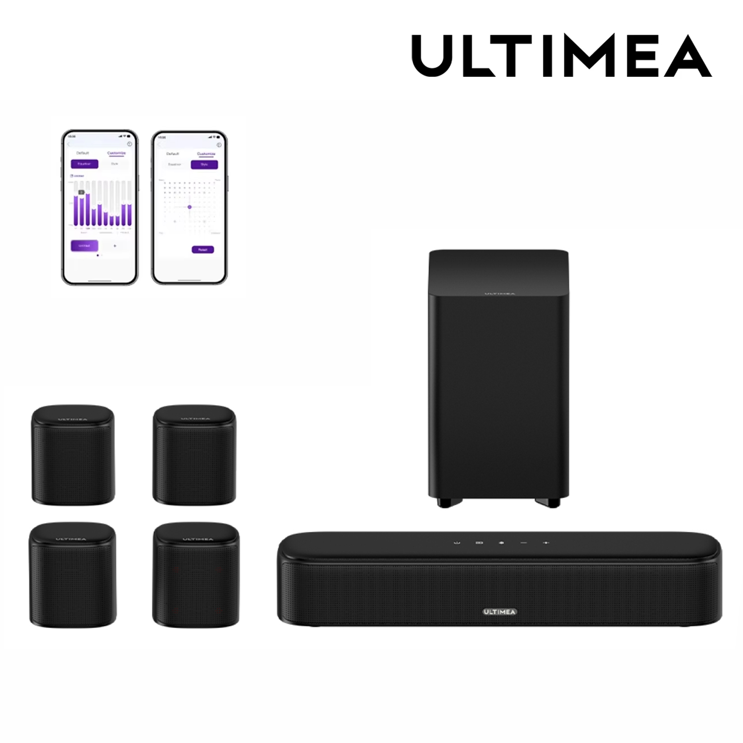 Home Theater System 7.1 Surround Sound - ULTIMEA 7.1 Channel Sound Bar System