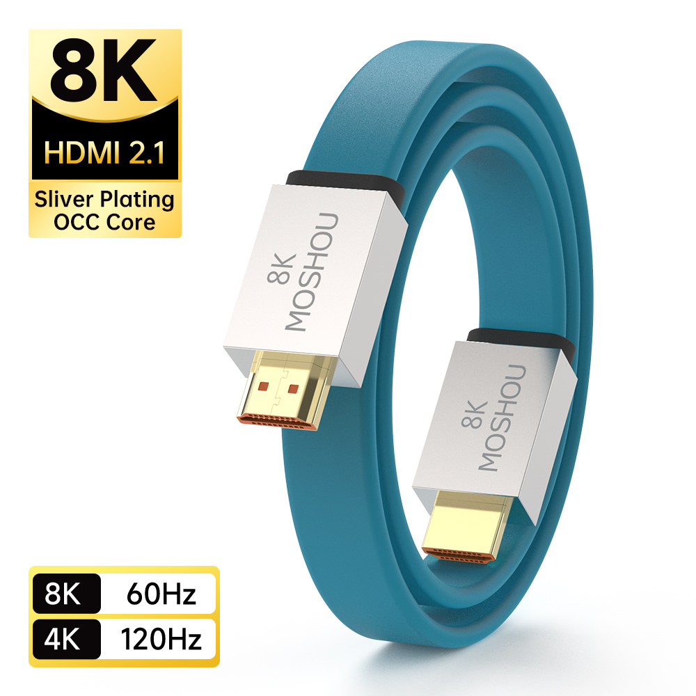 Hdmi 2.1 Cable 8K 60Hz 48Gbps Earc - MOSHOU HDMI 2.1 Cable 48Gbps 8K@60Hz