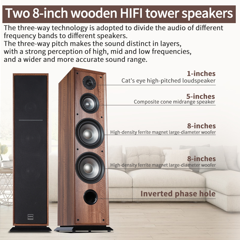 7.1 Tower Wooden Home Theater  - Home Theater System 7.1 Surround Sound review and price