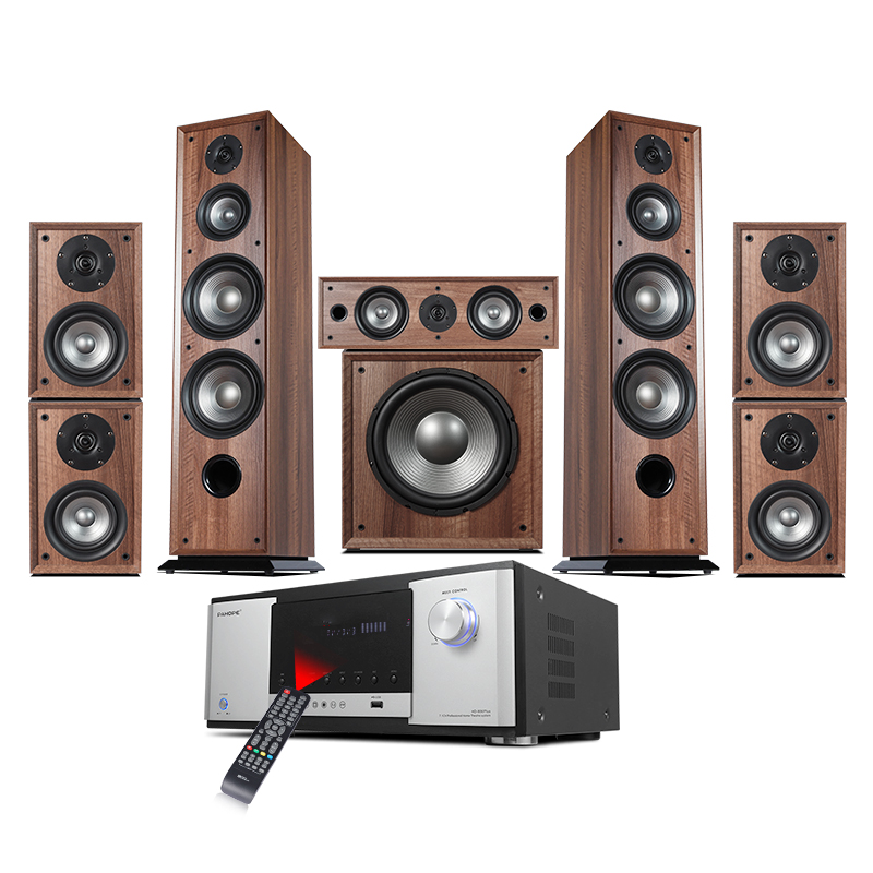 7.1 Tower Wooden Home Theater  - Home Theater System 7.1 Surround Sound review and price