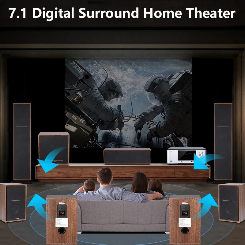7.1 Tower Wooden Home Theater  - Home Theater System 7.1 Surround Sound review and price