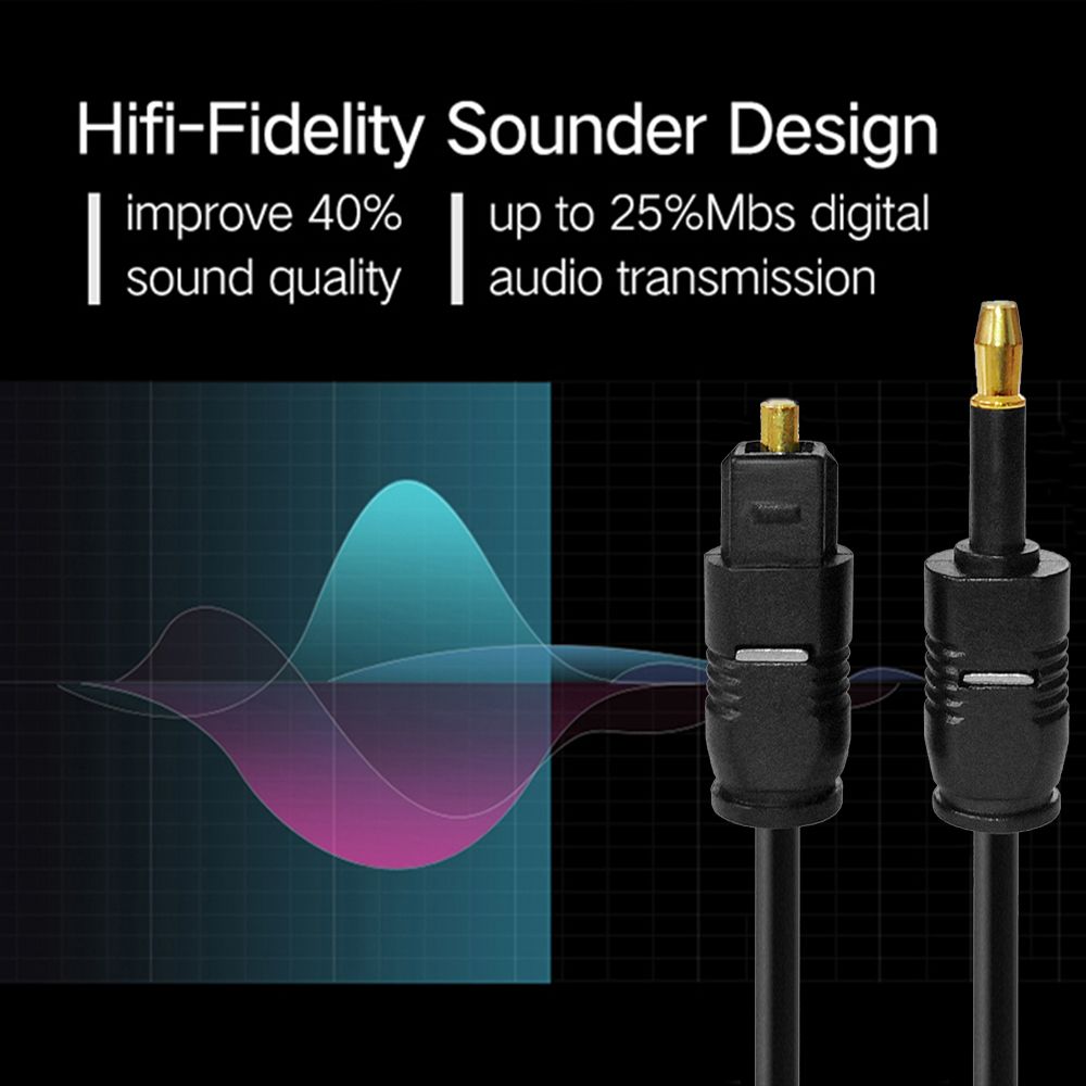 Connector Gold-plated SPDIF Li - Optical Audio Cable Toslink Gold Plated review and price