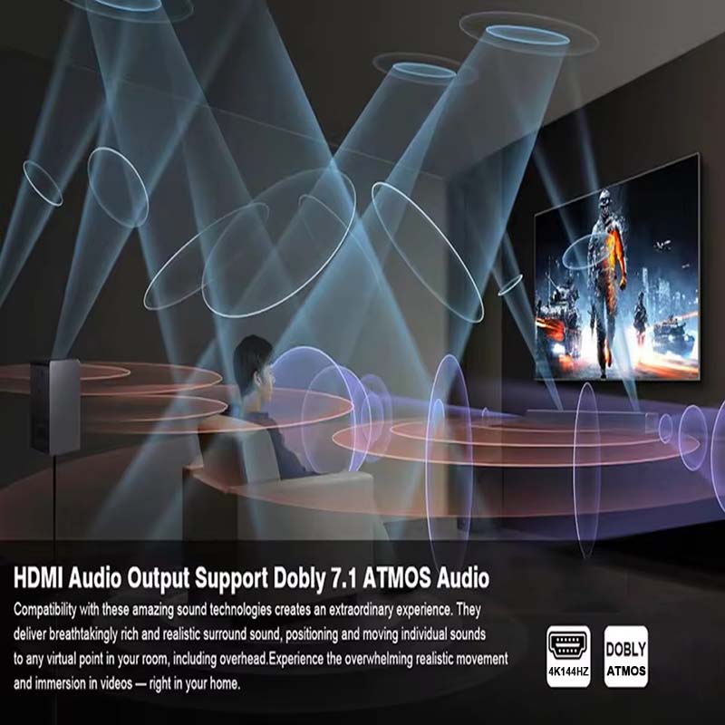 8K HDMI Audio Extractor 4K@120 - Dolby Atmos Soundbar Hdmi Earc review and price