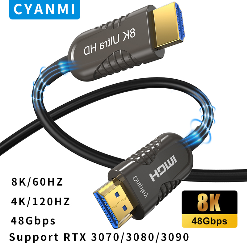 8K HDMI 2.1 Cable Optical Fibe - Hdmi 2.1 Cable 8K 60Hz 48Gbps Earc review and price