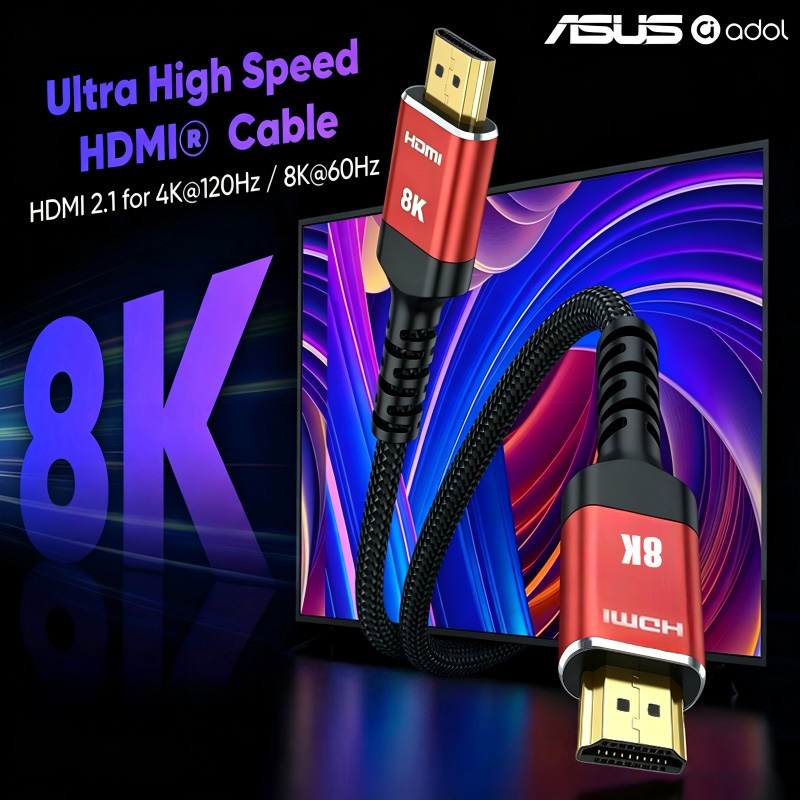 ASUS 48Gbps HDMI 2.1 Screen Ca - Hdmi 2.1 Cable 8K 60Hz 48Gbps Earc review and price