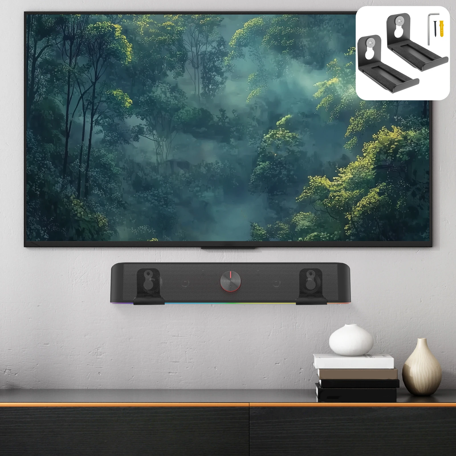 Sound Bar Mount Wall Bracket E - Soundbar Wall Mount Bracket Universal review and price