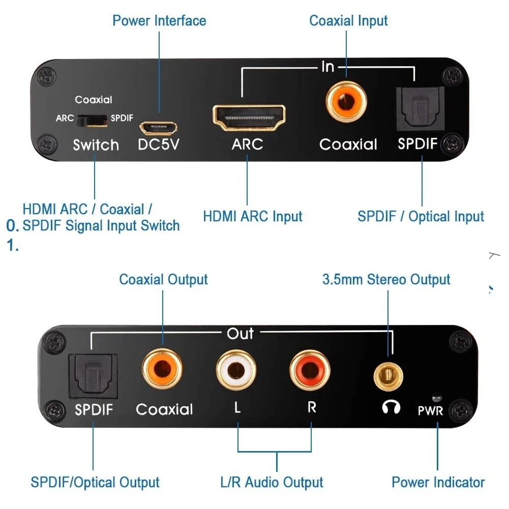 192KHz ARC DAC Audio Extractor - Dolby Atmos Soundbar Hdmi Earc review and price