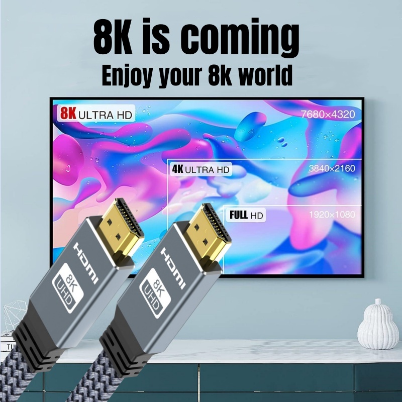 MIZIQIER HDMI 2.1 Cable Falt H - Hdmi 2.1 Cable 8K 60Hz 48Gbps Earc review and price