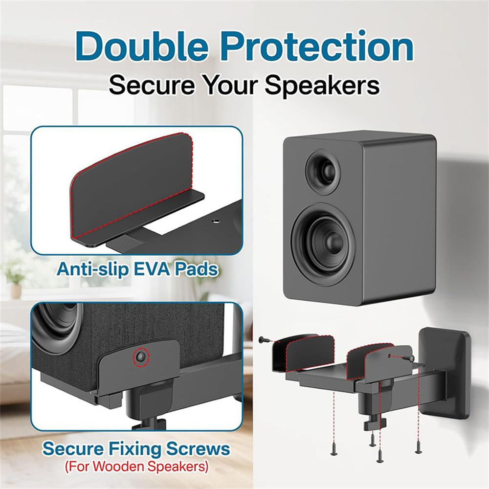 Double Clamp Speaker Wall Moun - Speaker Wall Ceiling Mount Bracket review and price