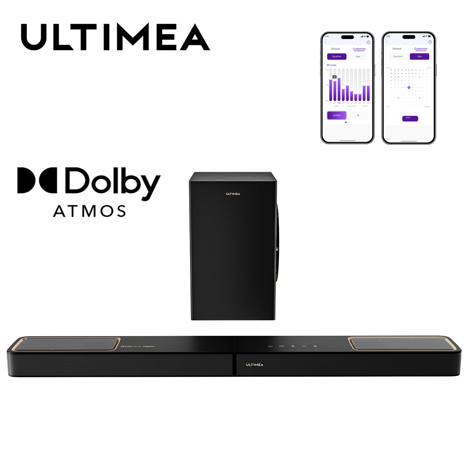 ULTIMEA 3.1.2ch Soundbar with  - Dolby Atmos Soundbar Hdmi Earc review and price